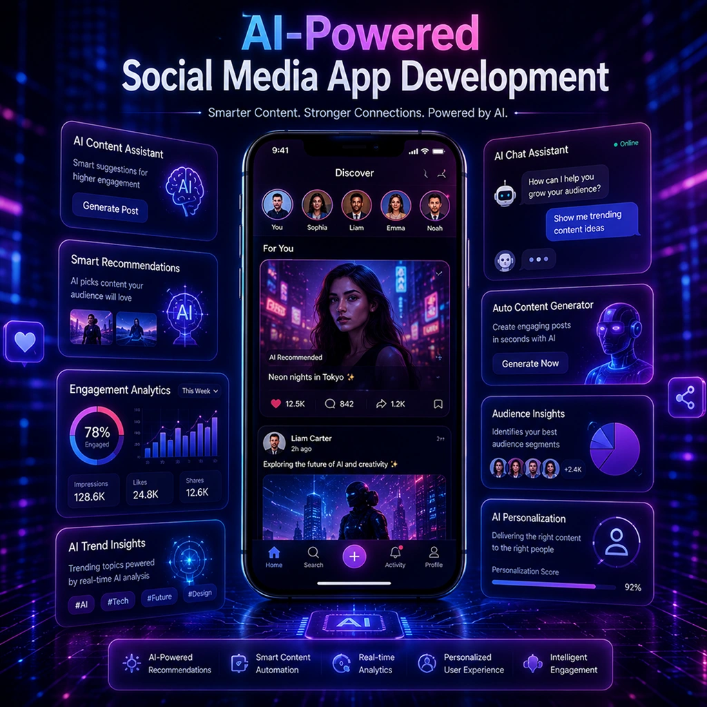AI-Powered social media application development